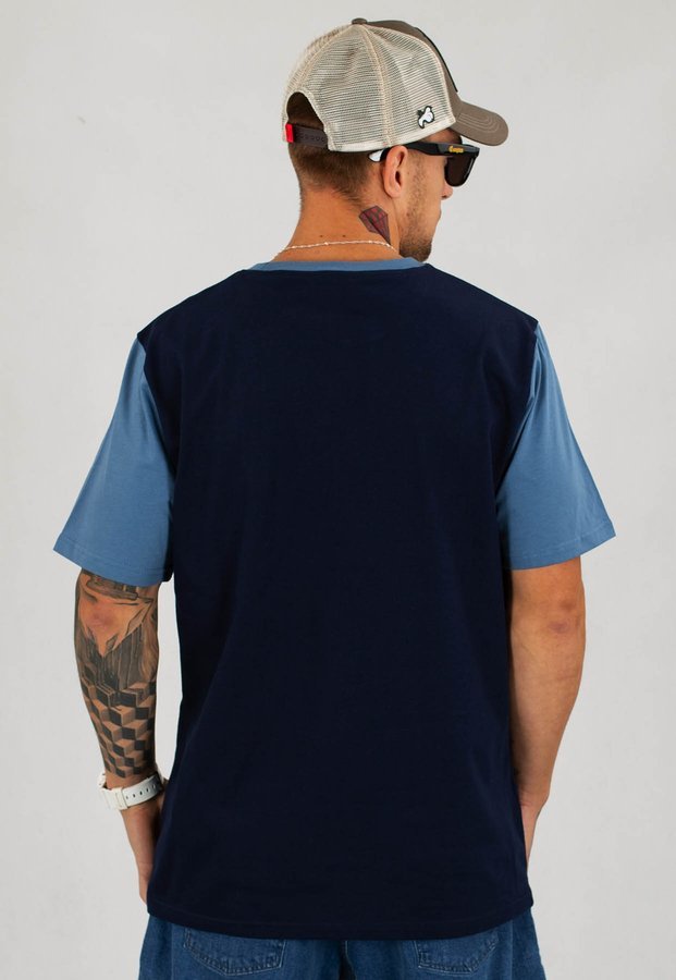 T-Shirt SSG Cut Logo granatowy jeans