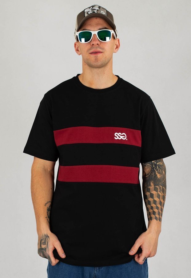 T-Shirt SSG Premium Cut Colors czarno bordowy