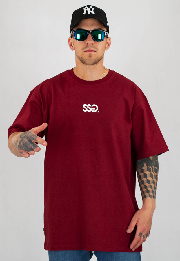 T-Shirt SSG Small Classic bordowy
