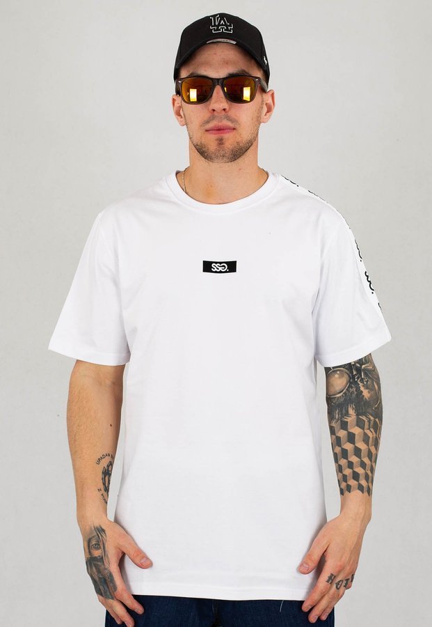 T-Shirt SSG Tape Sleeve biały
