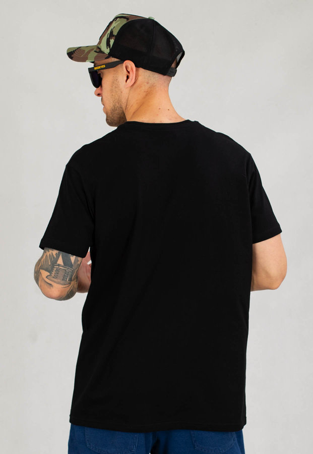 T-shirt 2020Cell Ribs czarno biały