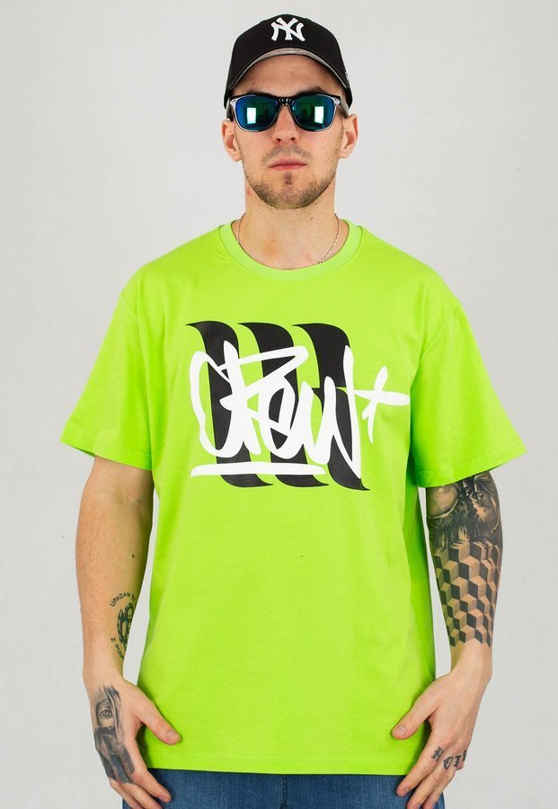 T-shirt 360CLTH Crew Tag neonowy