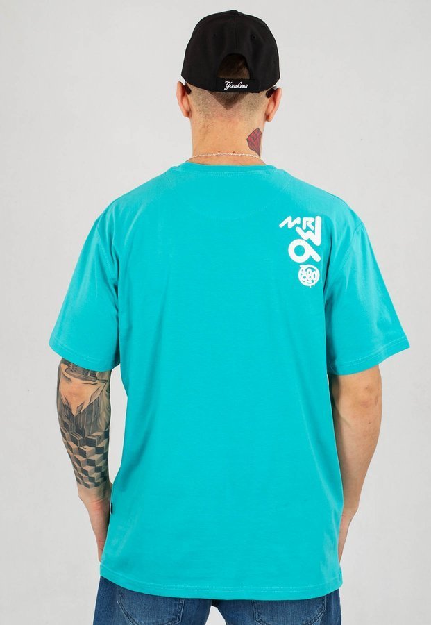 T-shirt 360CLTH Crew Tag turkusowy