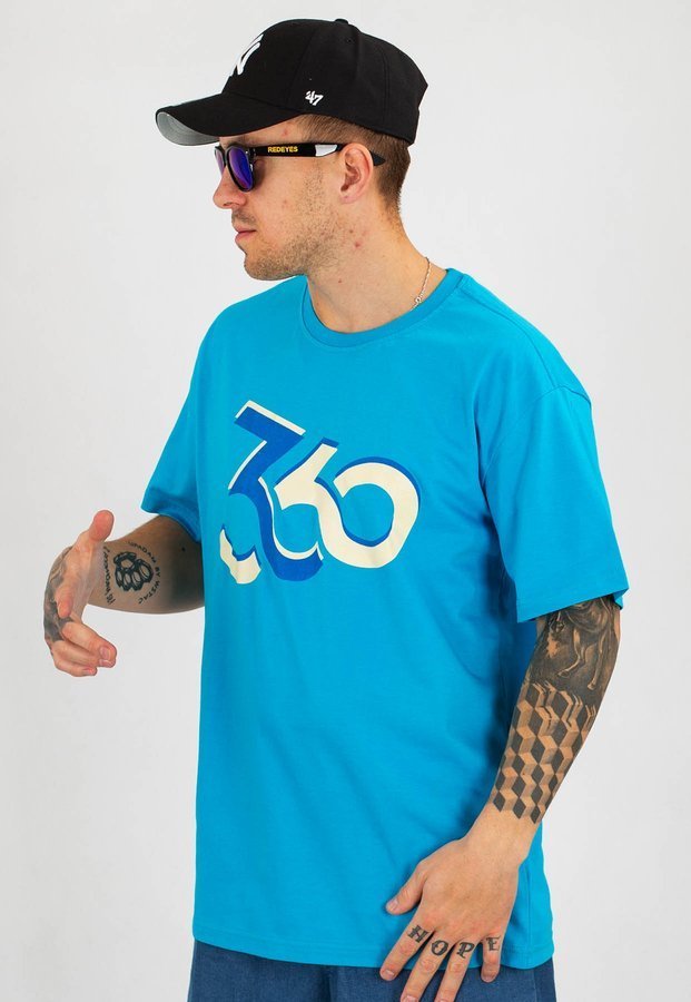 T-shirt 360CLTH Loop turkusowy