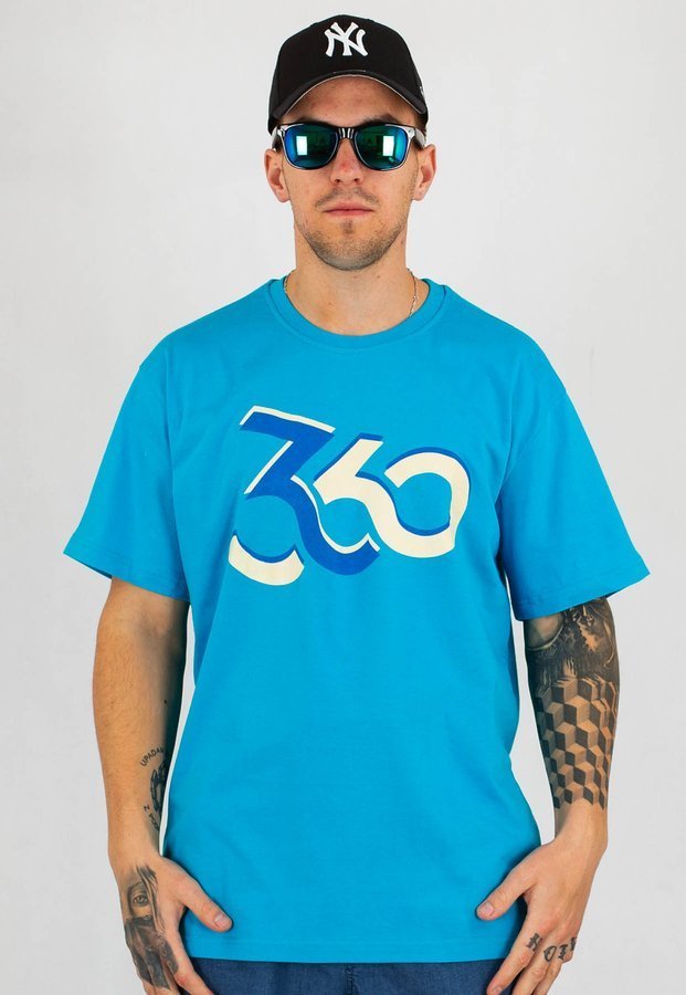 T-shirt 360CLTH Loop turkusowy