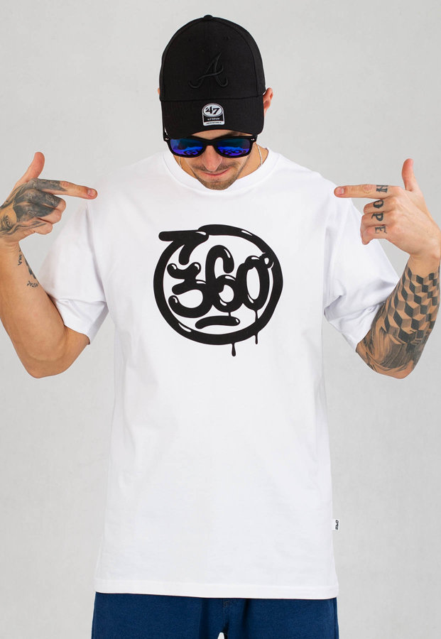 T-shirt 360CLTH Name biały
