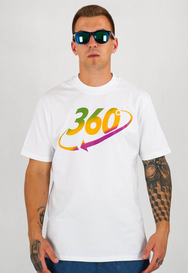 T-shirt 360CLTH Travel biały
