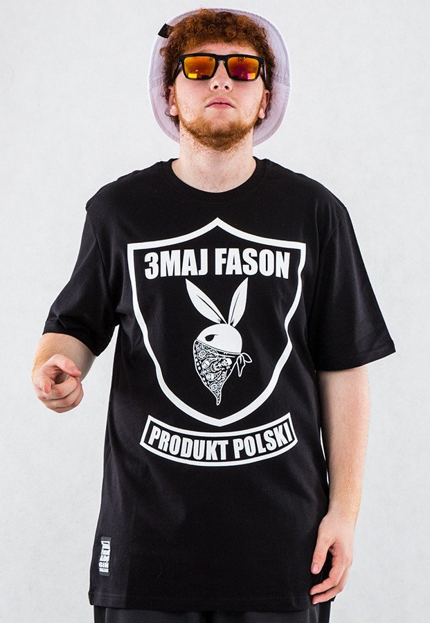 T-shirt 3maj Fason Tarcza czarny