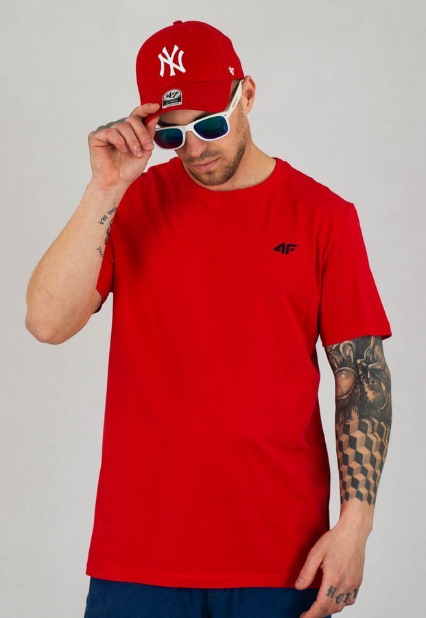 T-shirt 4F TSM003 czerwony