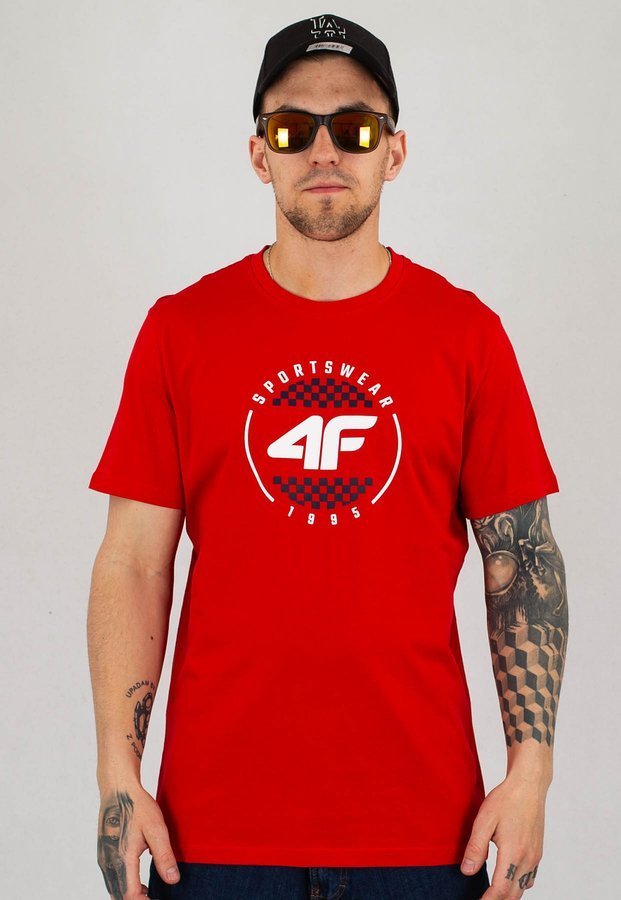 T-shirt 4F TSM022 czerwony