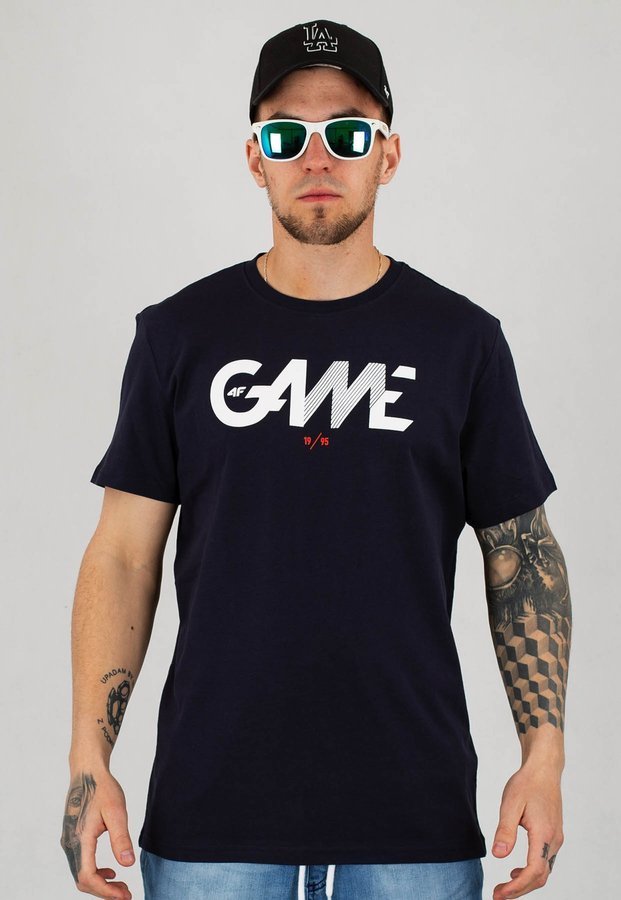 T-shirt 4F TSM028 granatowy