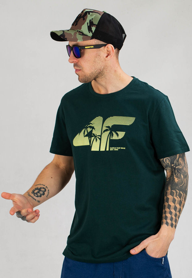 T-shirt 4F TSM042 zielony