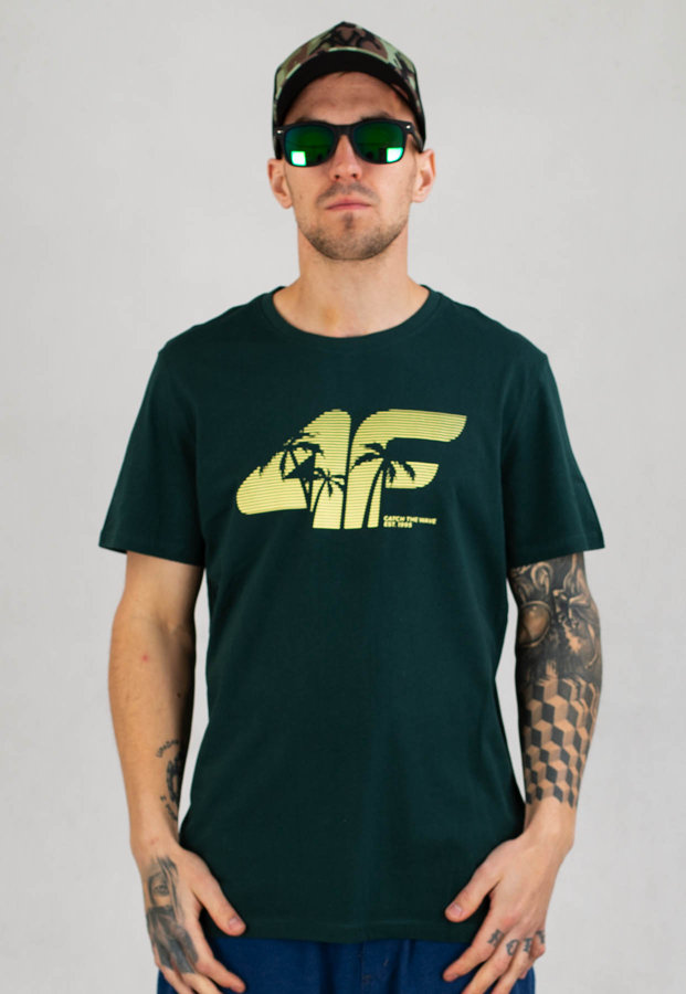 T-shirt 4F TSM042 zielony