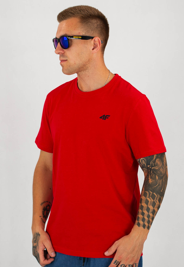T-shirt 4F TSM070 czerwony