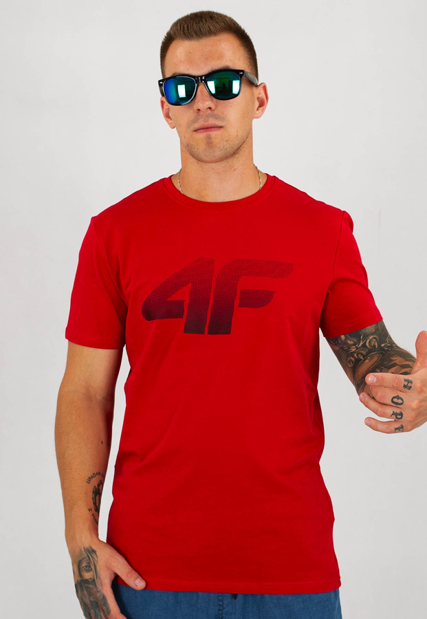T-shirt 4F TSM071 czerwony