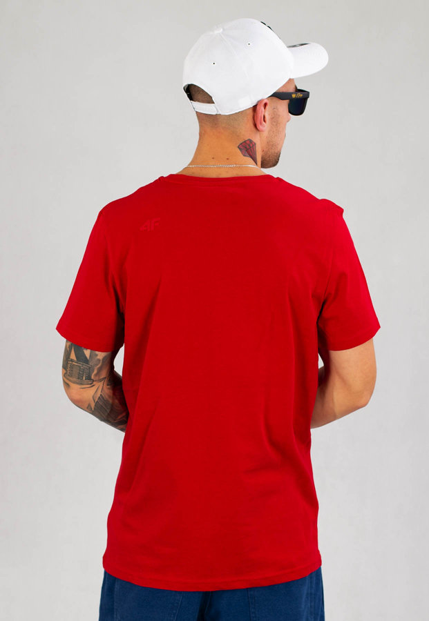 T-shirt 4F TSM352 czerwony