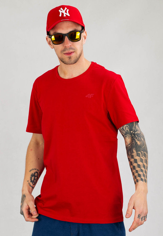 T-shirt 4F TSM352 czerwony