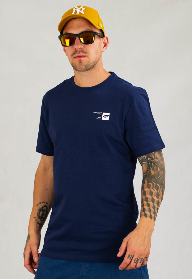 T-shirt 4F TSM353 H4Z22 niebieski denim