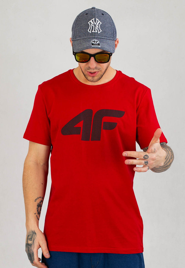T-shirt 4F TSM353 czerwony