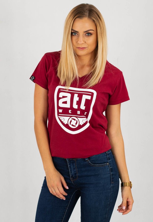 T-shirt ATR Wear ATR bordowy