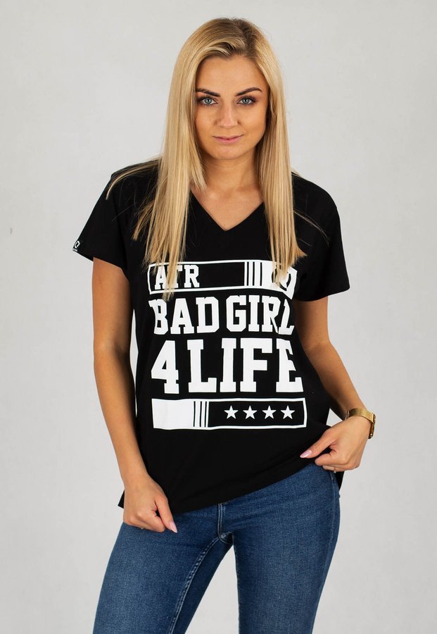T-shirt ATR Wear Bad Girl 4 Life czarny