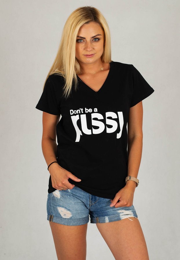 T-shirt ATR Wear Don't Be A Pusssy czarny