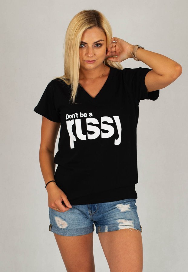 T-shirt ATR Wear Don't Be A Pusssy czarny