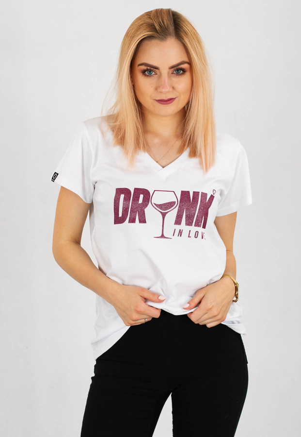 T-shirt ATR Wear Drunk In Love biały
