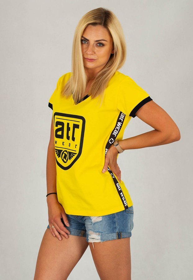 T-shirt ATR Wear Oversize ATR żółto czarny
