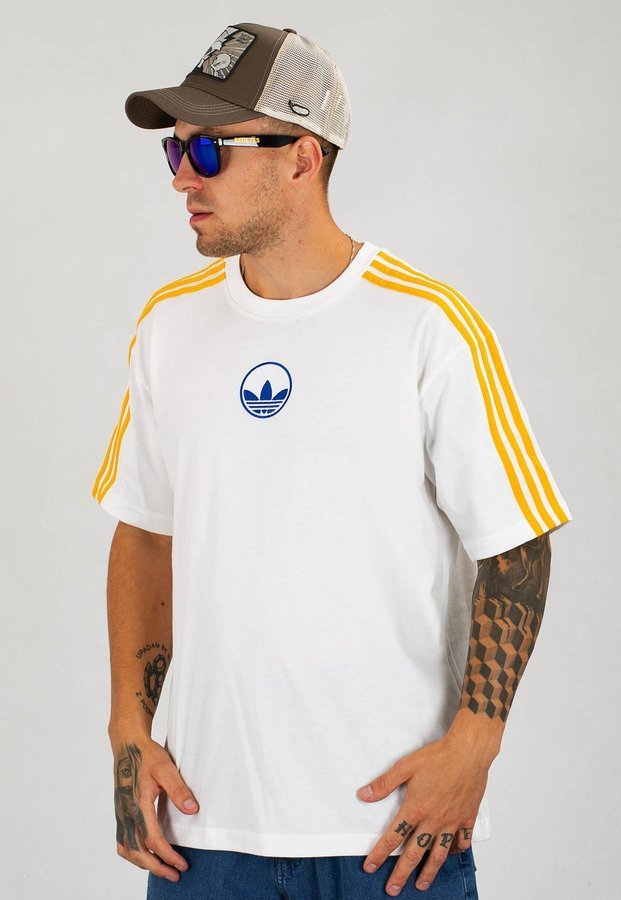 T-shirt Adidas 3-Stripes Circle Trefoil GD2122 biały