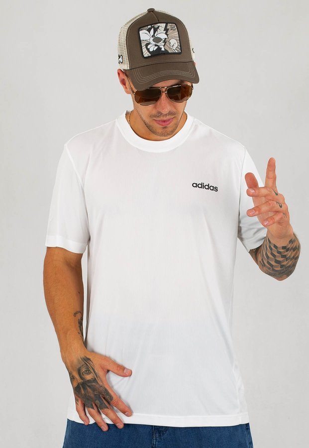 T-shirt Adidas D2M Plain Tee FL0288 biały