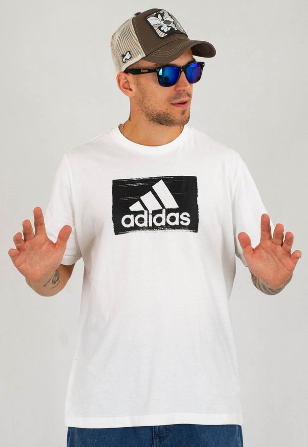 T-shirt Adidas M Brushstroke Tee GD5894 biały