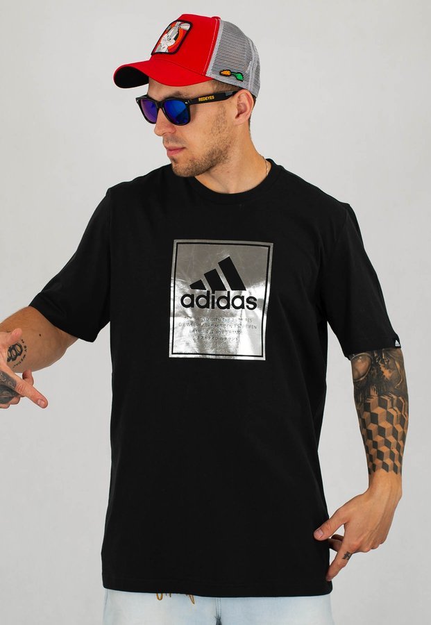 T-shirt Adidas M Logo Box Foil Tee GD5929 czarny