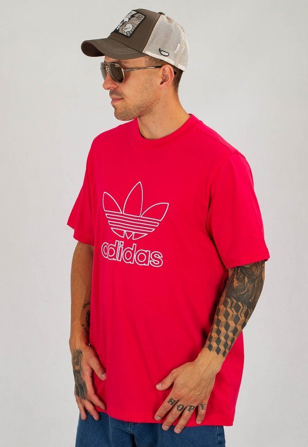 T-shirt Adidas Outline Trefoil Logo GF4097 różowa