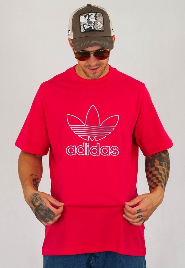 T-shirt Adidas Outline Trefoil Logo GF4097 różowa
