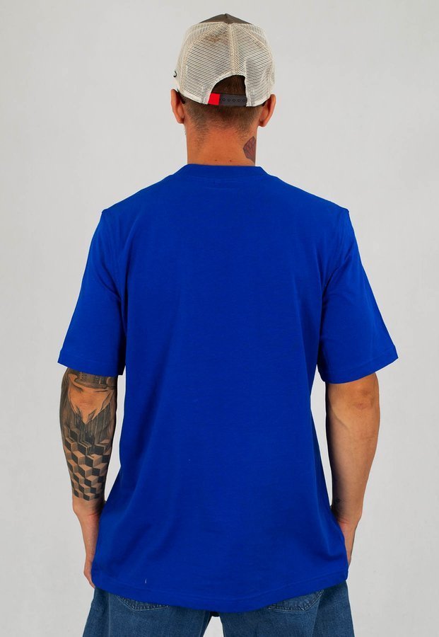 T-shirt Adidas Outline Trefoil Logo GF4098 niebieski
