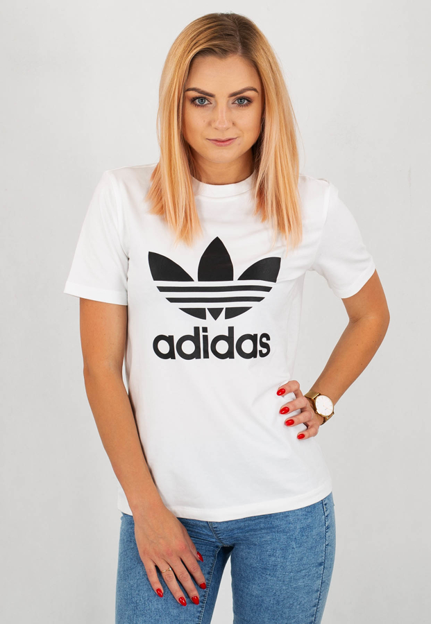 T-shirt Adidas Trefoil Tee biały