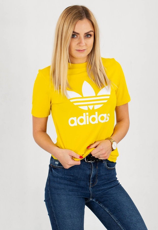 T-shirt Adidas Trefoil Tee żółta