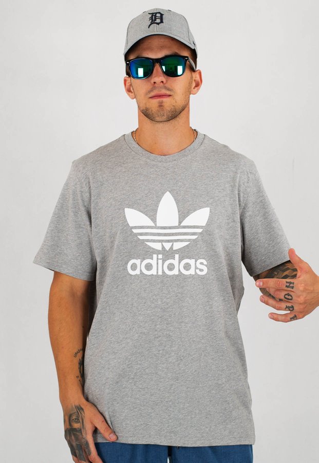 T-shirt Adidas Trefoil szary