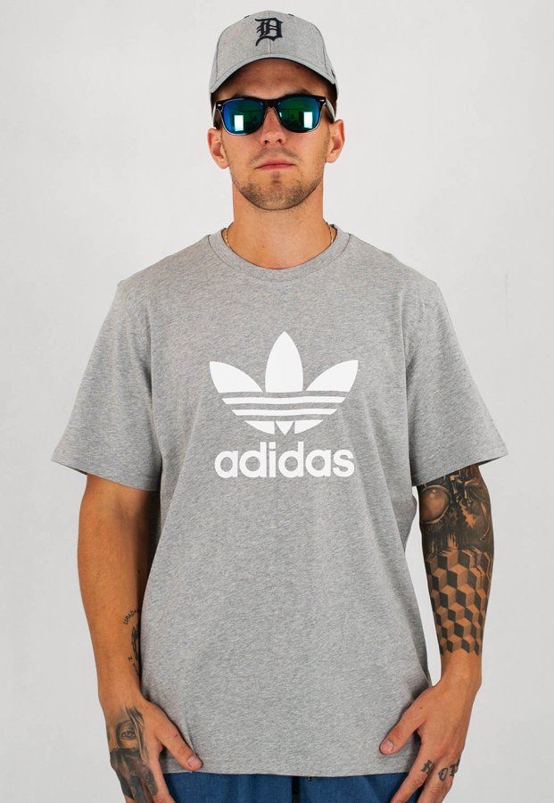 T-shirt Adidas Trefoil szary