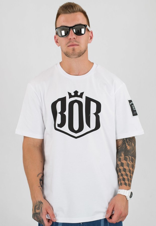 T-shirt B.O.R. Biuro Ochrony Rapu BOR Herb biały