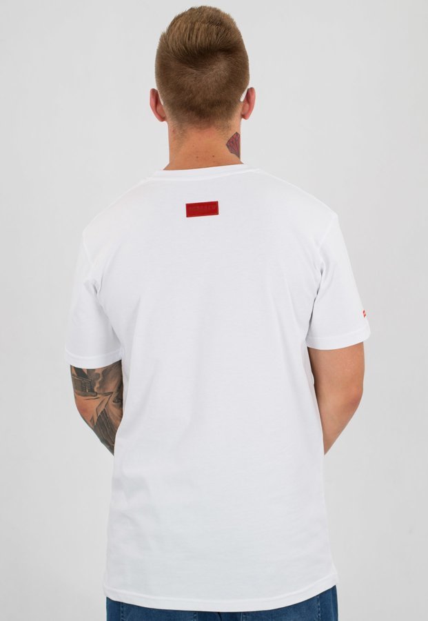 T-shirt B.O.R. Biuro Ochrony Rapu BOR New biało czerwony