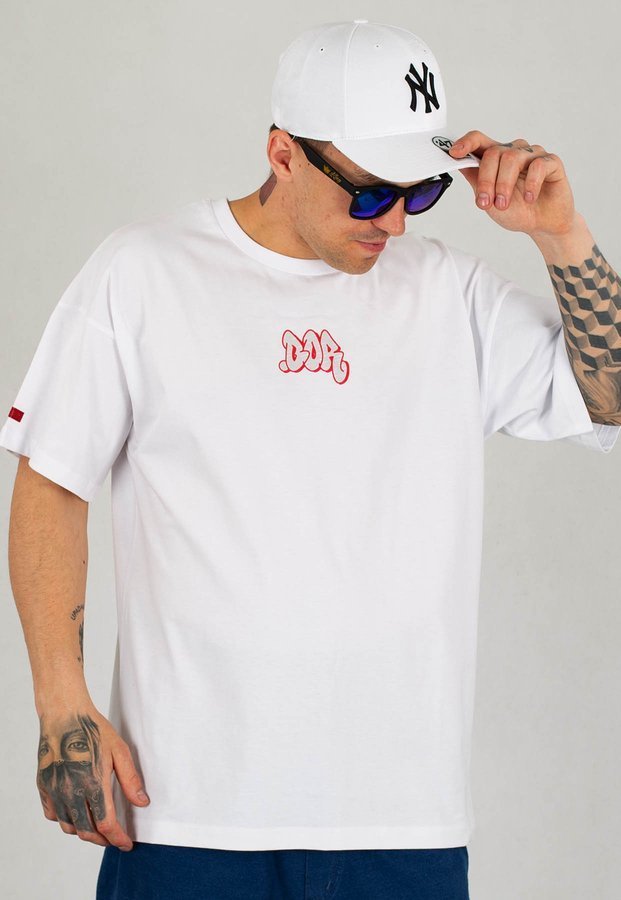 T-shirt B.O.R. Biuro Ochrony Rapu Baggy Pool biały