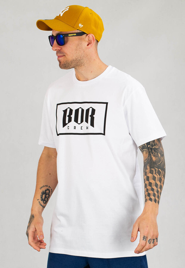 T-shirt B.O.R. Biuro Ochrony Rapu Bor Crew Classic biały