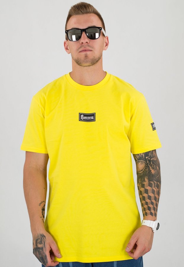 T-shirt B.O.R. Biuro Ochrony Rapu Gotyk żółty