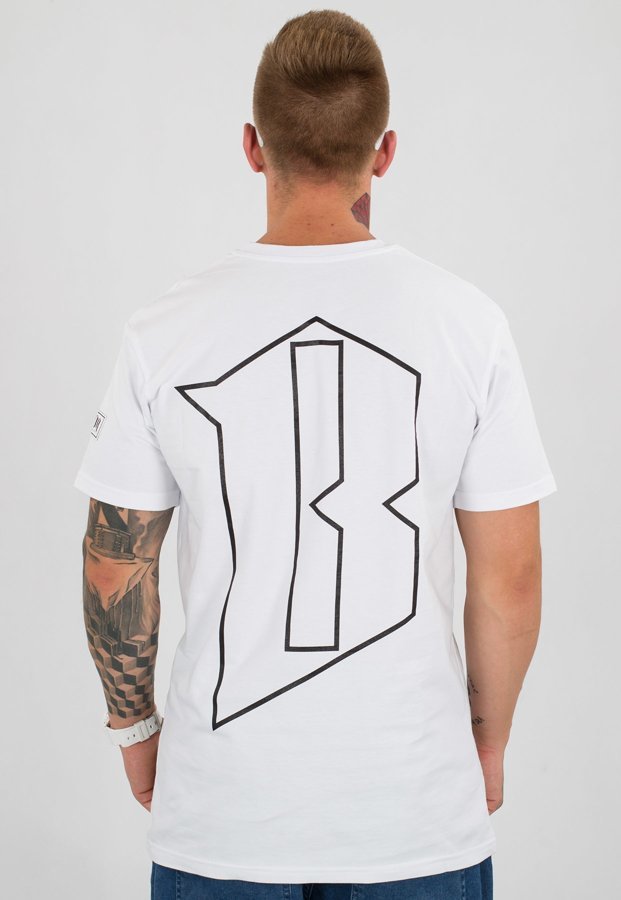 T-shirt B.O.R. Biuro Ochrony Rapu New Borcrew biały