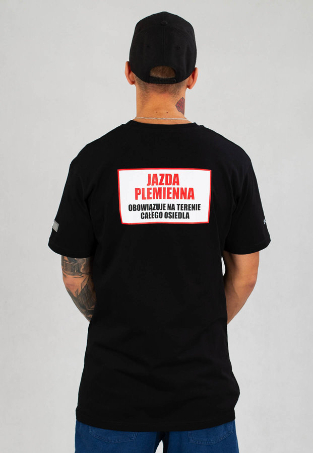 T-shirt B.O.R. Biuro Ochrony Rapu Szaman czarny