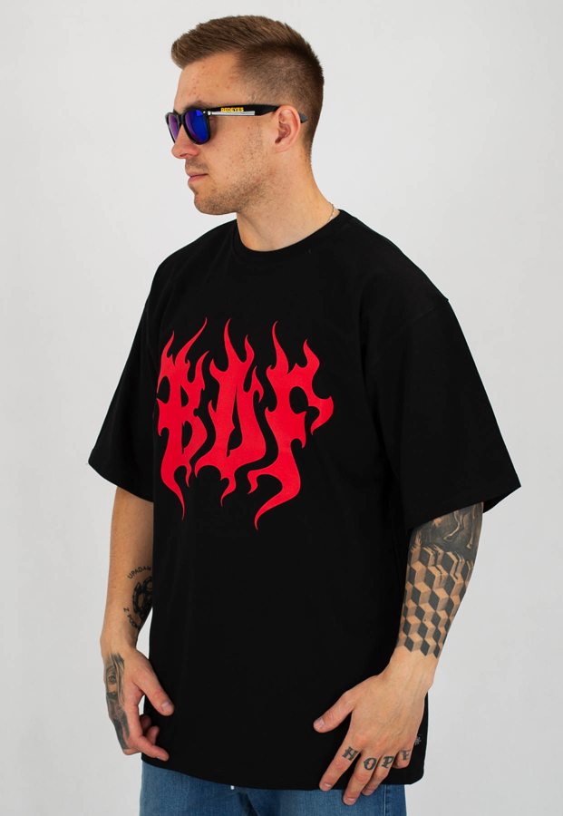 T-shirt Brain Dead Familia Flame czarny