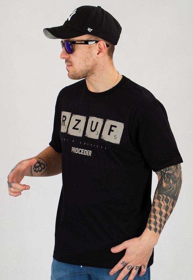 T-shirt Chada Rzuf czarny