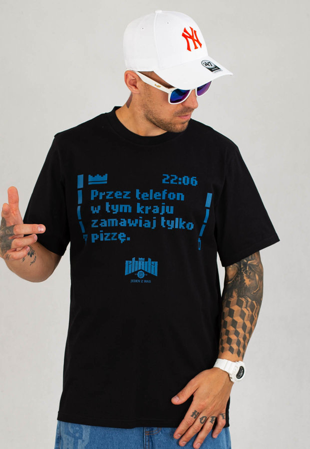 T-shirt Chada Telefon czarny